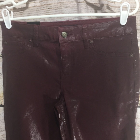 Burgundy Vegan Leather fake leather 28 level 99 - Picture 2 of 8